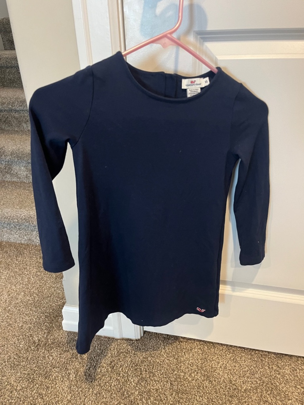 Vineyard Vines Navy Long-Sleeve Girls' Dress Tunic